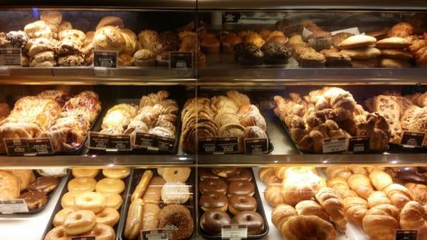 Freshly baked - donuts, crossaints, danishes, etc