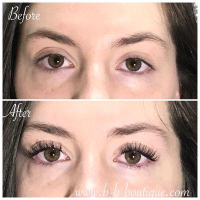 Beauty of lash extension ..