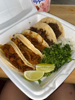 pretty good tacos for the price meat can be a little more juicier but overall good !