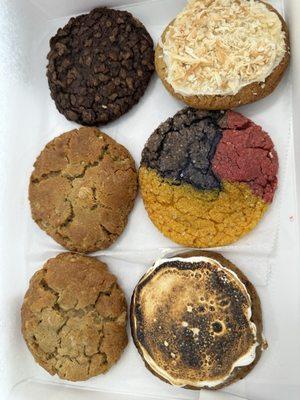 A mix of cookies