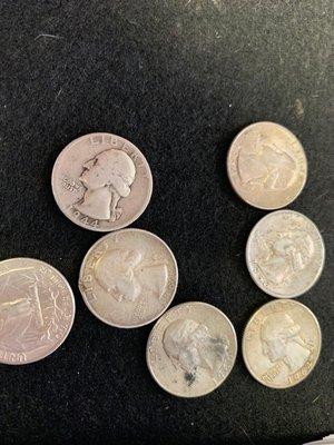 Silver coins 1964 and below