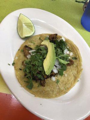 Al pastor taco.