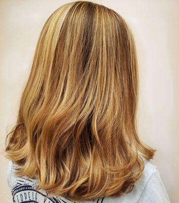 Get your highlights brightened up with a full foil like this!!