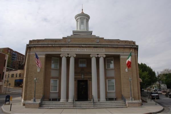 Front exterior of the Generoso Pope Foundation