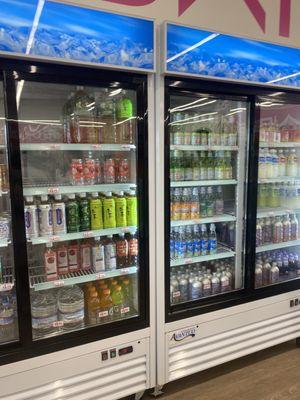 Cold drinks near register