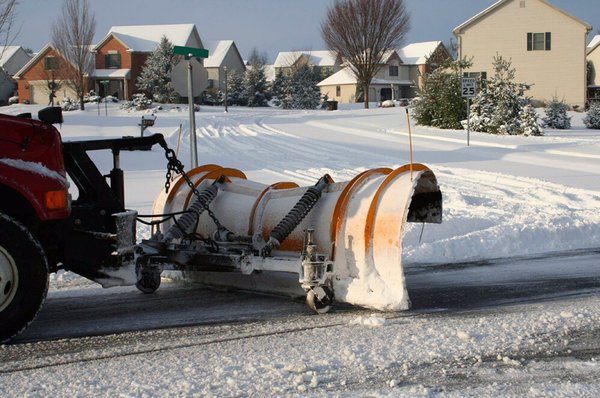 Snow plowing