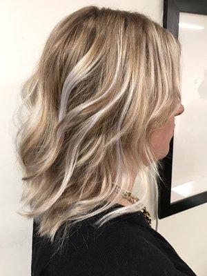 Honey blonde balayage