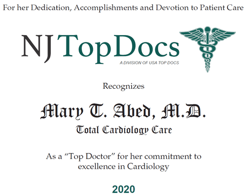 Mary Abed, MD FACC  Top Doc 2020