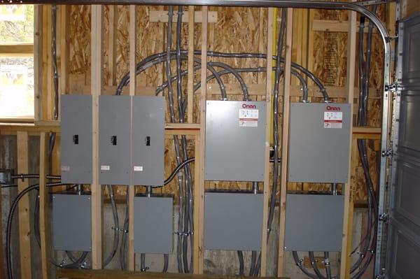 Sevice with generator transfer switches