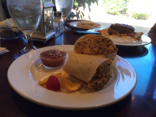 Breakfast burrito...