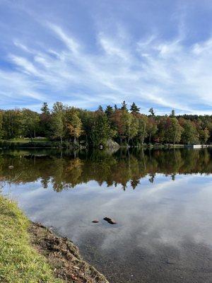 Lake during day