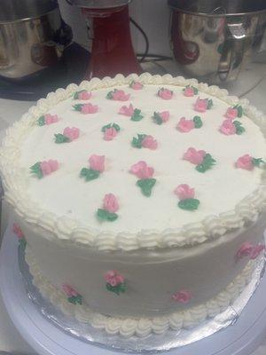 Rosebud cake