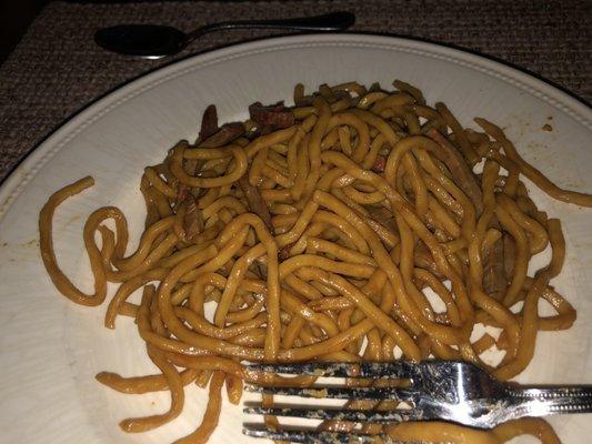 Roast Pork Lo-Mein, no veggies