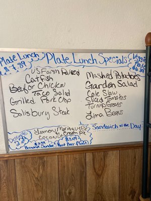 Daily lunch Specials - Wednesday