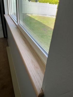 Fresh Custom Red Oak window sills