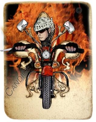 biker Fleur De Lis By Candice Alexander