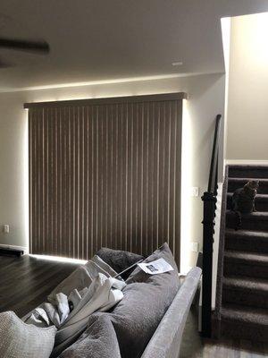 Custom fit sliding deck blinds