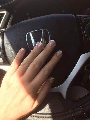 French manicure with Thao