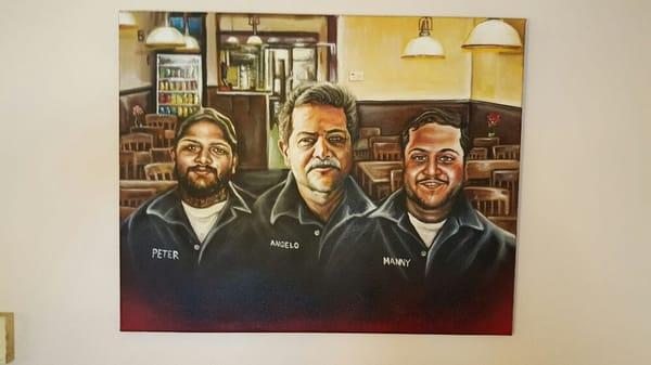 Painting of the owners at Cavros!!