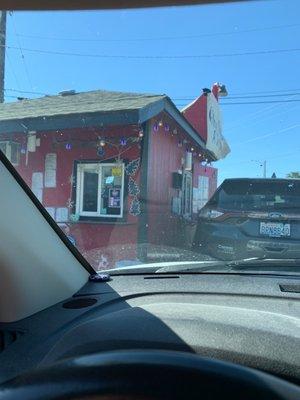 This is a small coffee stand on Columbia dr.