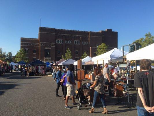 11/12/16. Saturday afternoon. Fall Makers Fair. Municipal Auditorium in background.