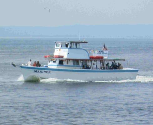 Mariner steaming back to her home port of Atlantic Highlands Mariner.  Franks Pier.  Slip 65.