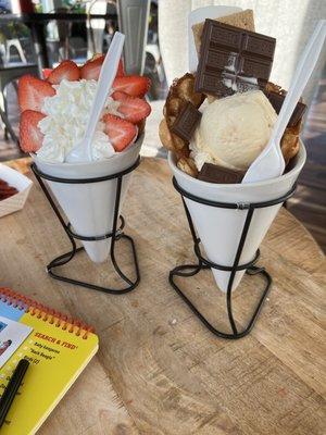 bubble waffle cones!