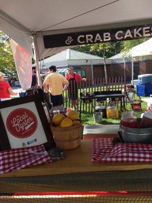 Crab cakes & oysters..