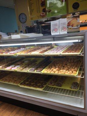 The amazing donut selection! So good and fresh