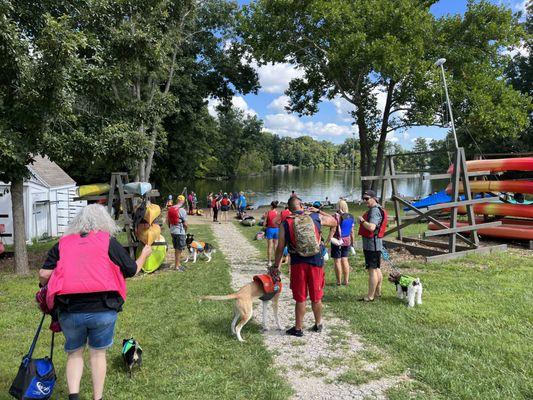 Our very first Doggie Paddle event in 2022! It had a great turn out.