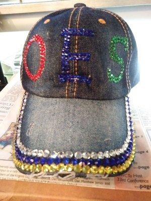 OES GENE CAP WITH STONES.