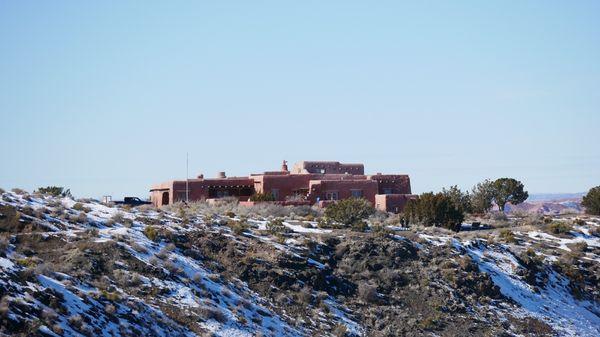 View of Painted Desert Inn from Rim Trail