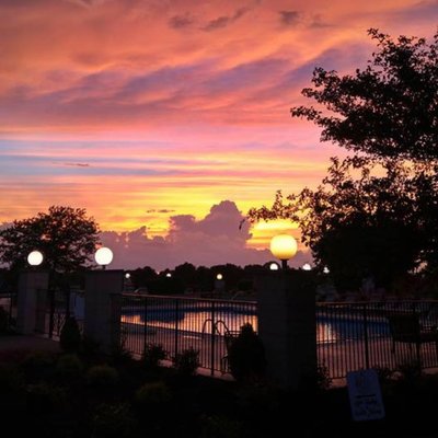 Our beautiful course at sunset.