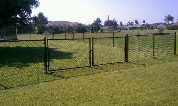 4' Black Vinyl Chain link Fence & Gates