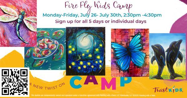 Fire Fly Summer Art Camp for Kids