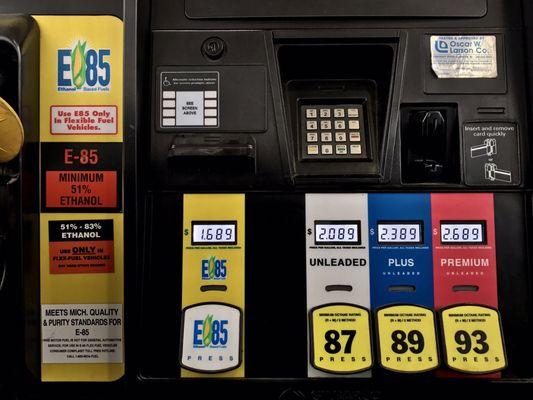 E85 pump