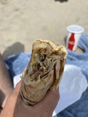 Inside burrito