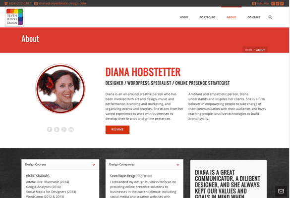 About Diana @ Seven Blocks Design