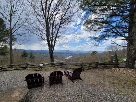 View from the outlook that can be used by all campers staying st the campground.