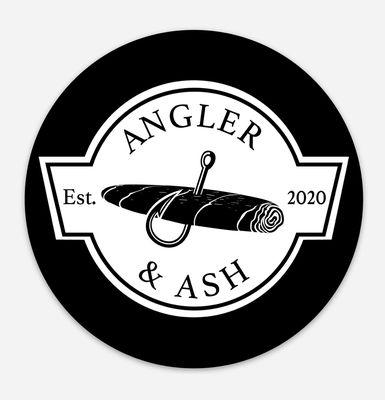 Angler and Ash weatherproof vinyl decals. Sun, rain and scratch proof. Show your love for fishing and cigars, anytime, anywhere.