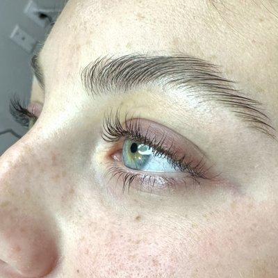 Lash lift and tint