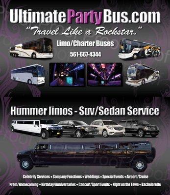 Party buses Limos black car service