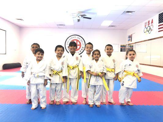 Karate for little one helps improve confidence, coordination, discipline and burn off that energy.