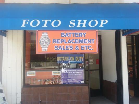 From immigration & visa photos, notary public, old photo restoration, and now watch battery replacement sales & etc.