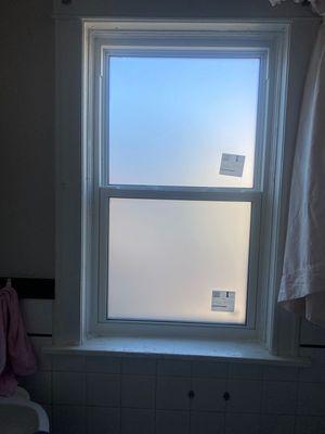 Frosted Glass Window installation in Fort Worth, TX