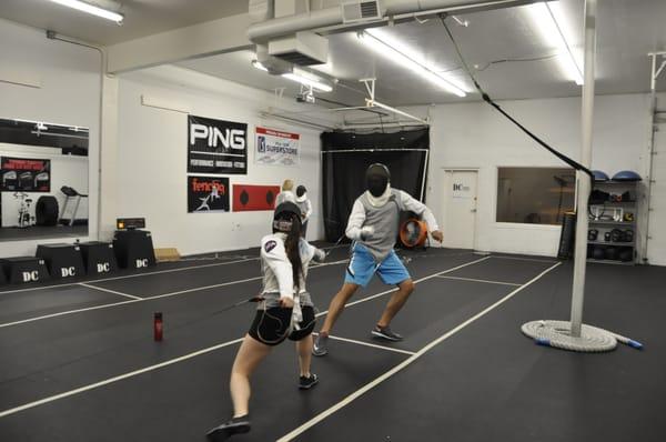 Open fencing class night at Scottsdale Fencing Club