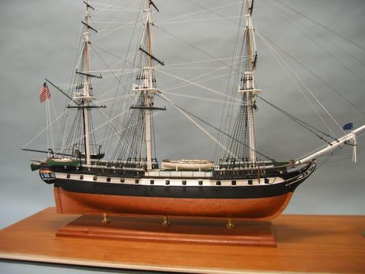 official model of the USS CONSTITUTION