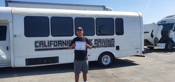 Our new yards first Kingman student Brandon Flores, passed