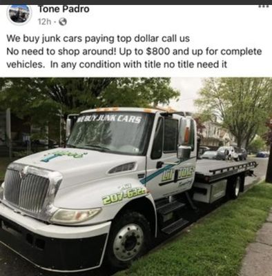 Lil Tone's Towing... both section 8 and food stamps.