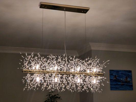 Customer selected this beautiful unique fixture